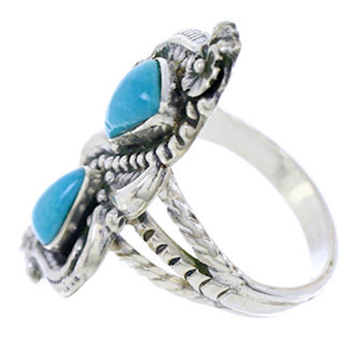 Turquoise Sterling Silver Southwestern Ring Size 6-3/4 PS72166